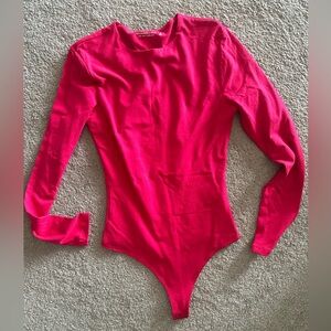 Abercrombie & Fitch Soft AF Bodysuit-NWT-Hot Pink Women’s S